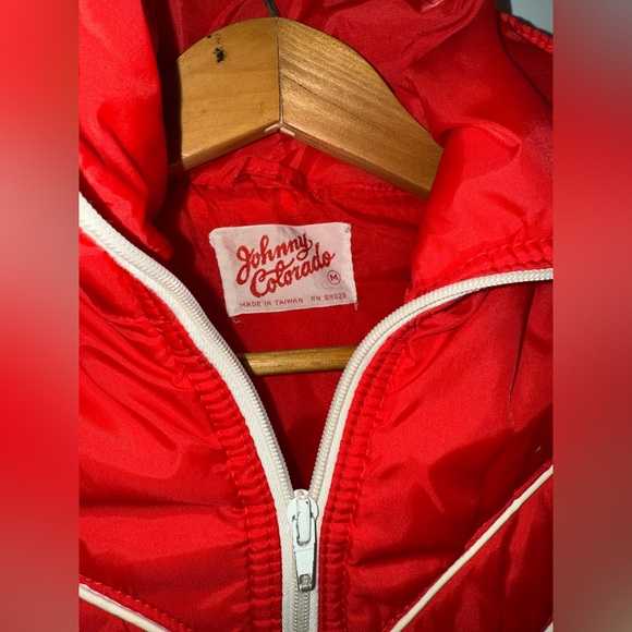 1970’s Vintage Johnny Colorado Red Ski Jacket Vest/Coat Size M - Picture 9 of 16